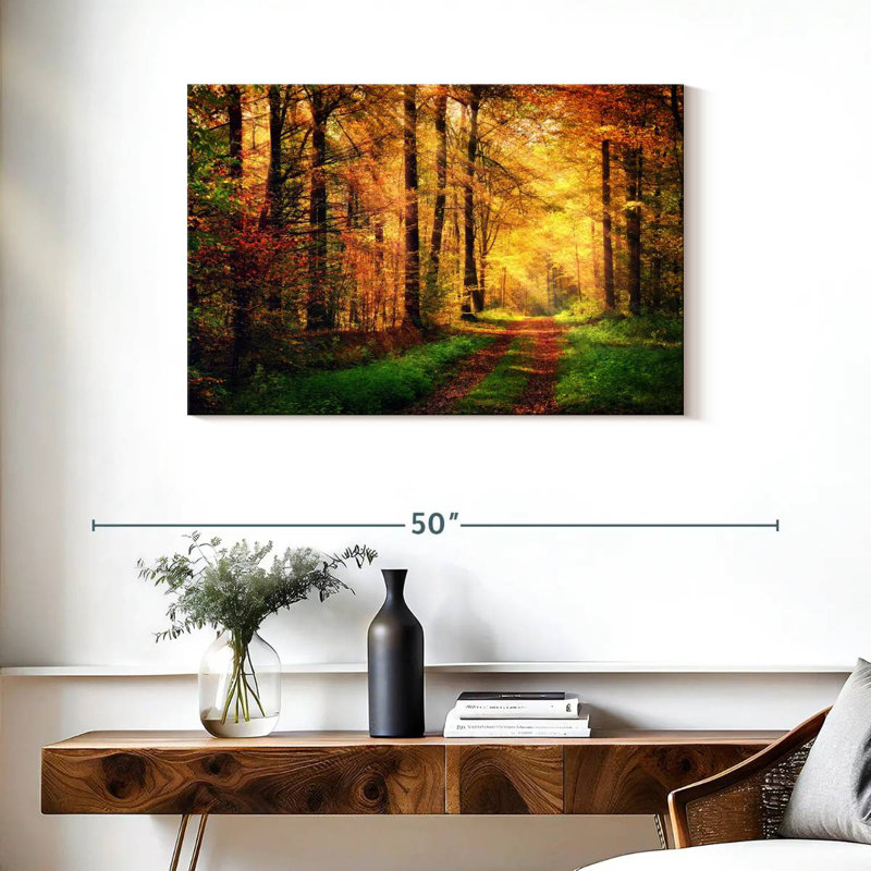 Alvord Walkway In The Forest, 24" H x 36" W