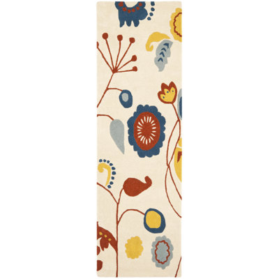 Soho Hand Tufted Wool And Viscose Floral Rug
