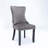 Friedhard Upholstered Wing-Back Dining Chair with Backstitching Nailhead Trim and Solid Wood Legs,Set of 2-189185872
