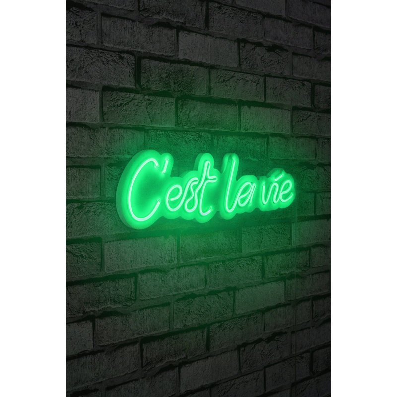 Bande d'éclairage flexible DEL néon, imperméable IP67, 16,4 pi | Système de suspension mural écoénergétique 12 V DC, A + | Gabarit en mousse de PVC vert éclatant, parfait pour la décoration intérieure et les fêtes