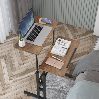 Adjustable Metal Base Computer Desk