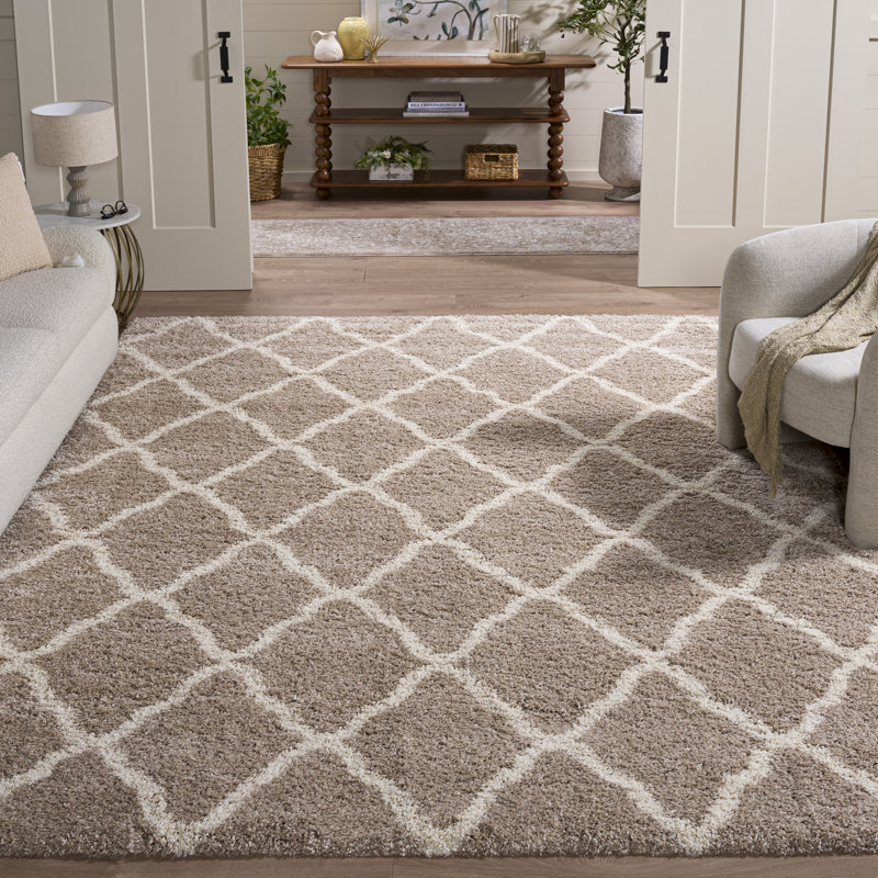Tapis à poils longs Darrold Hudson, Rectangle 8 pi x 10 pi