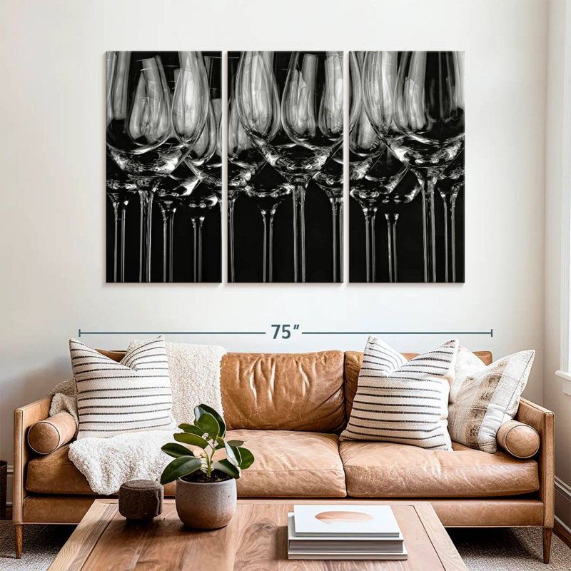 Senne Wine Glasses, 42" H x 65" W