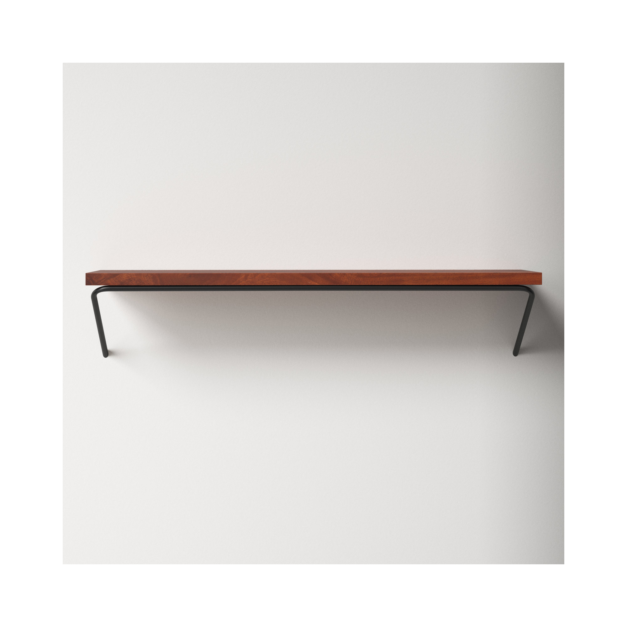 Dryden Wall Mounted Shelves, Walnut, 7.5'' H X 36'' W X 8'' D