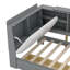 Lit plateforme en bois avec tête de lit avec rangement, tablettes et 2 tiroirs-771405351-771405353