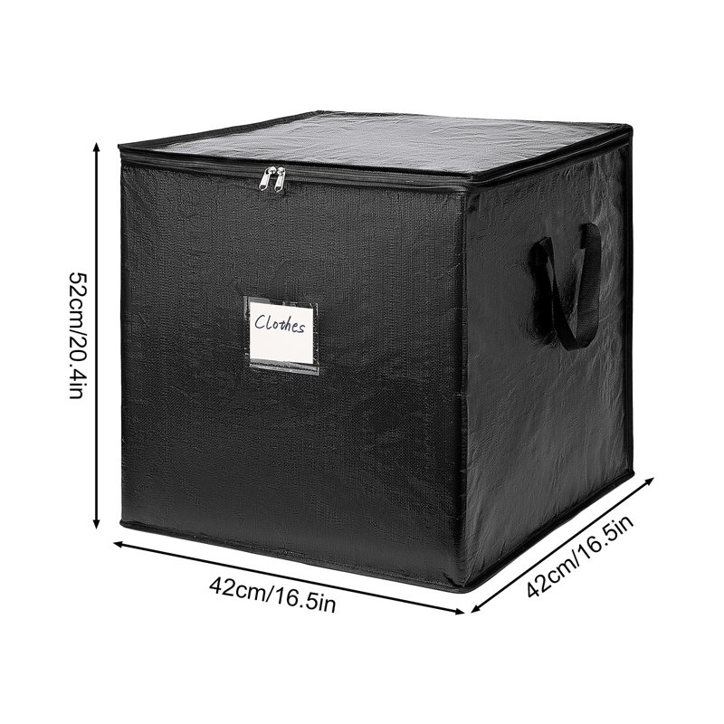  Bacs de rangement avec couvercles et poignées renforcées, sacs de rangement pour vêtements, boîtes de déménagement, paniers de rangement pour couverture, édredon, oreiller, literie