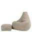 Dalton Corduroy XL Recliner Bean Bag and Footstool-118322730
