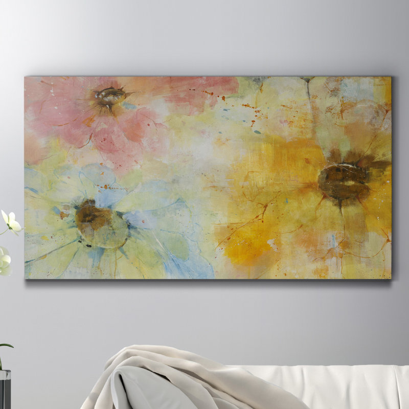 Trio - reproduction d'art sur toile tendue, H 24 po x l 12 po x P 1 po
