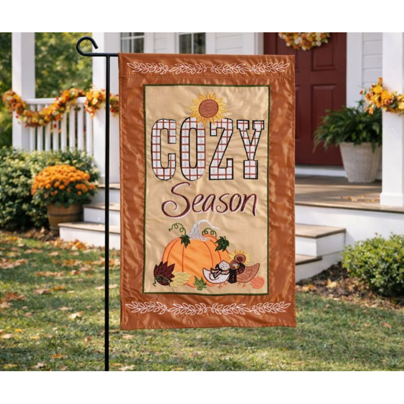 Garden Flag Cozy Season