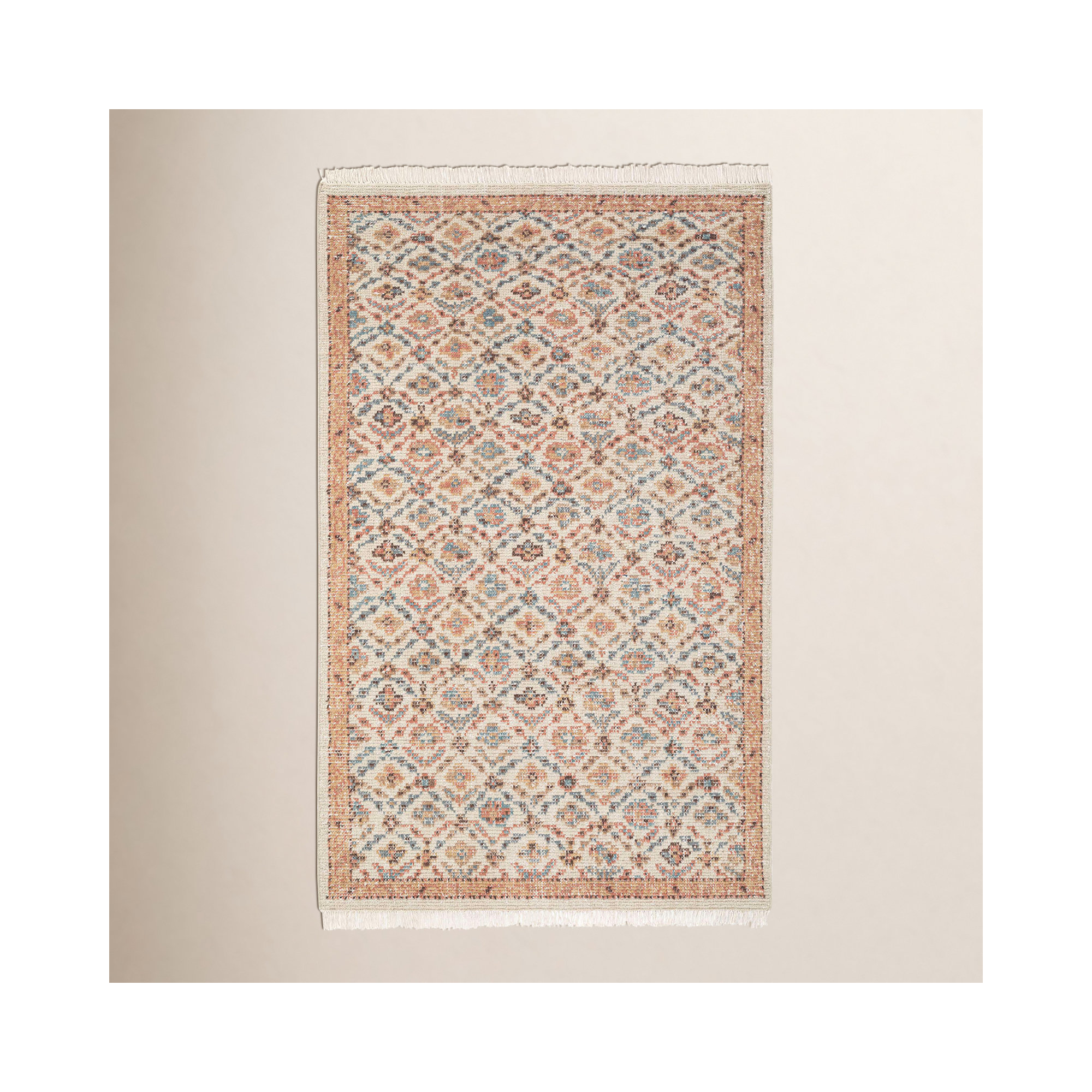 Birch Lane™ Hand Knotted Wool Trellis Rug, Rectangle 8' x 10'