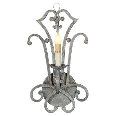 Applique murale à bougie profonde 1 lumière Italian
