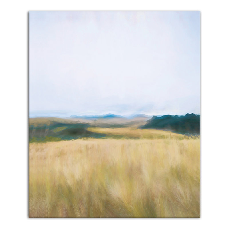 « roll hills landscape »-reproduction de peinture sur toile tendue, H 24 po x l 20 po x P 1,25 po