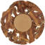 Sotera Round Wood Wall Mirror