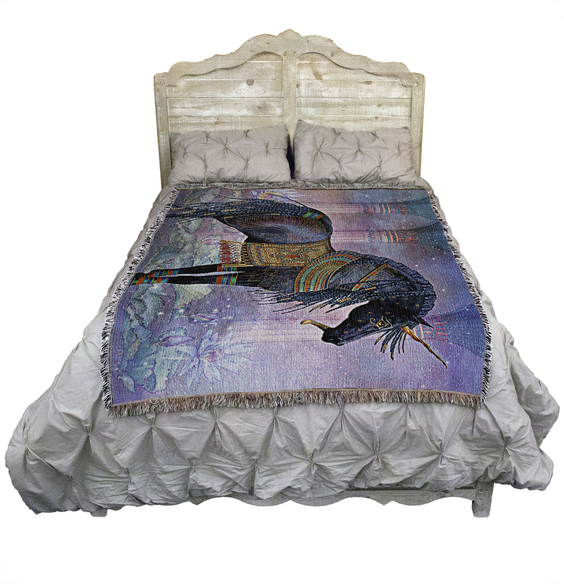 Pure Country Weavers Arazzo Coperta Copriletto Colibrì - 100% Cotone Tessuto Jacquard - Morbido, Made In USA