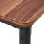 Table de bar, ensemble de tables de bar 5 pièces 35 po, ensemble de tables de bar et de chaises à bords arrondis, table de pub carrée avec quatre tabourets pour le salon, la salle à manger, la cuisine, couleur noyer, noir