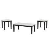 Ensemble de 3 tables basses et tables de bout modernes et minimalistes