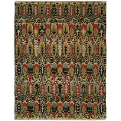 Wool Ikat Indoor Rug
