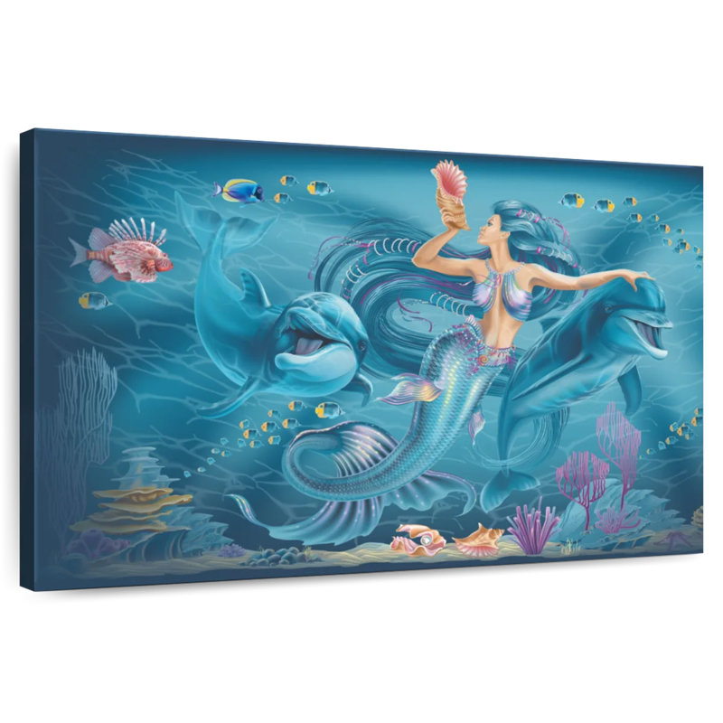 Kelan Singing Mermaid, 32" H x 48" W
