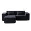 Canapé modulaire 3 pièces avec repose-pieds-645614231