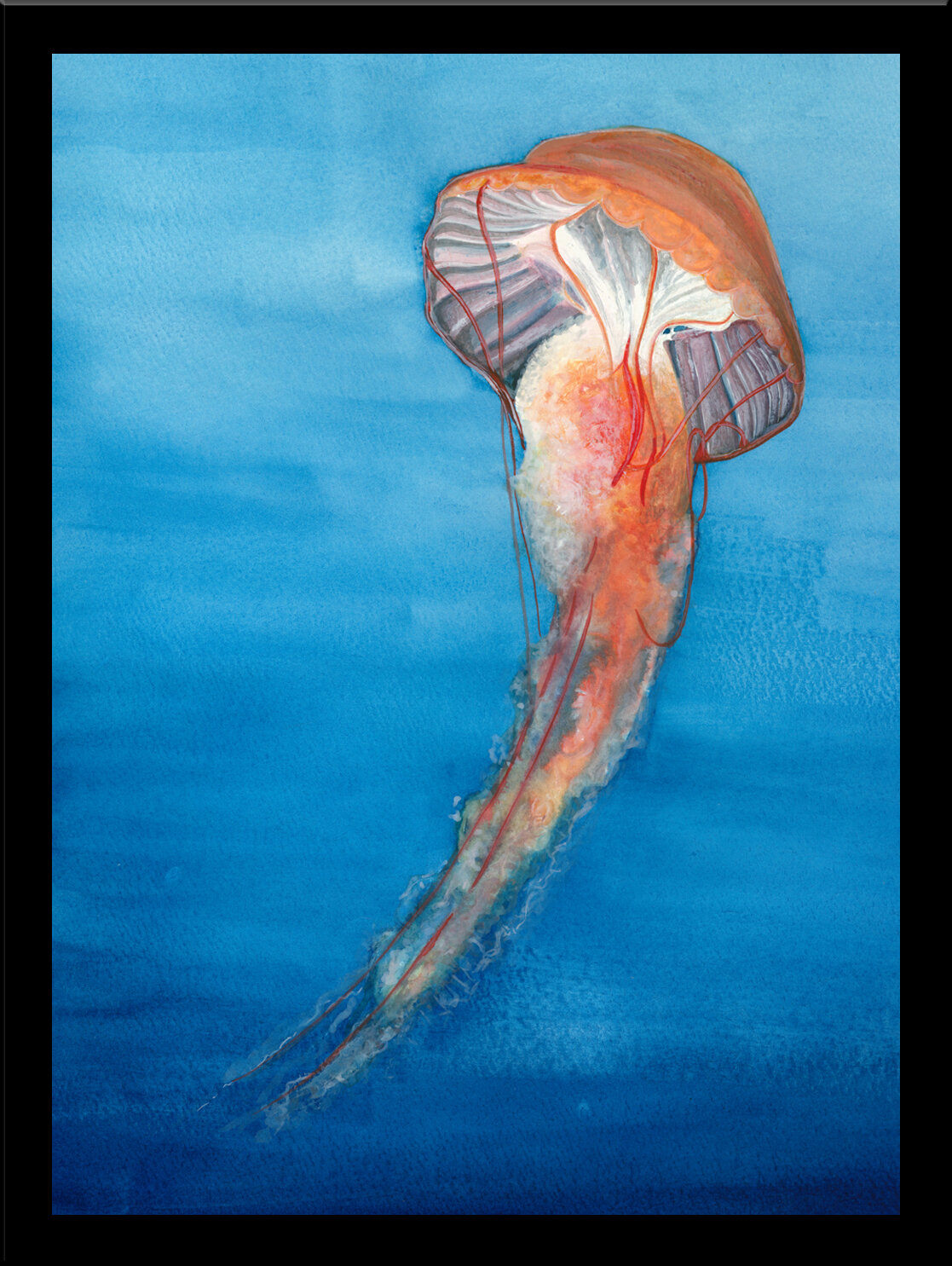 jellyfish oil painting