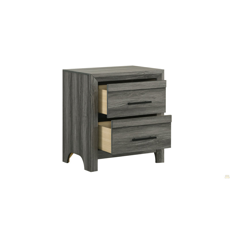 2-Drawer Night Stand Made With Wood