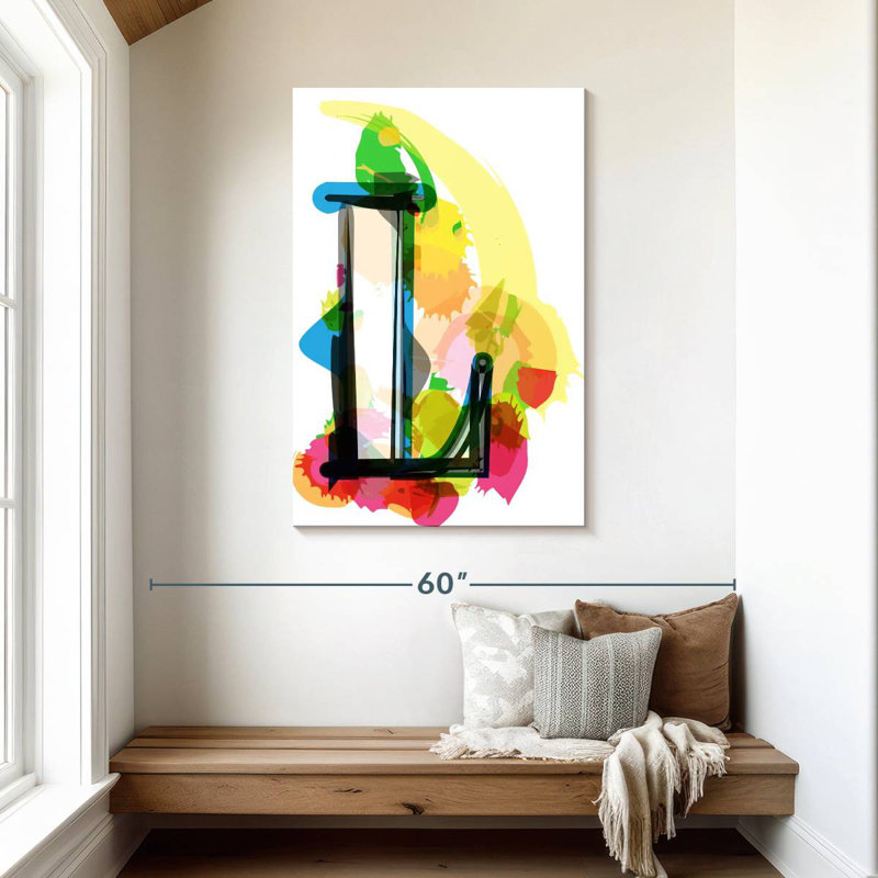 Keiri Abstract Letter L, 45" H x 30" W