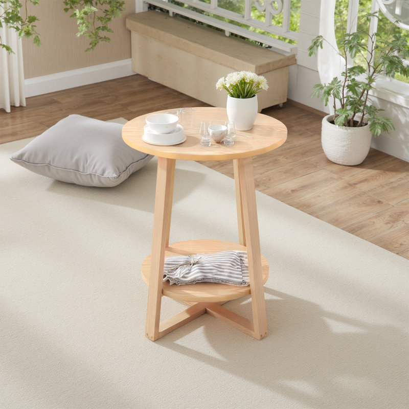 Pedestal End Table