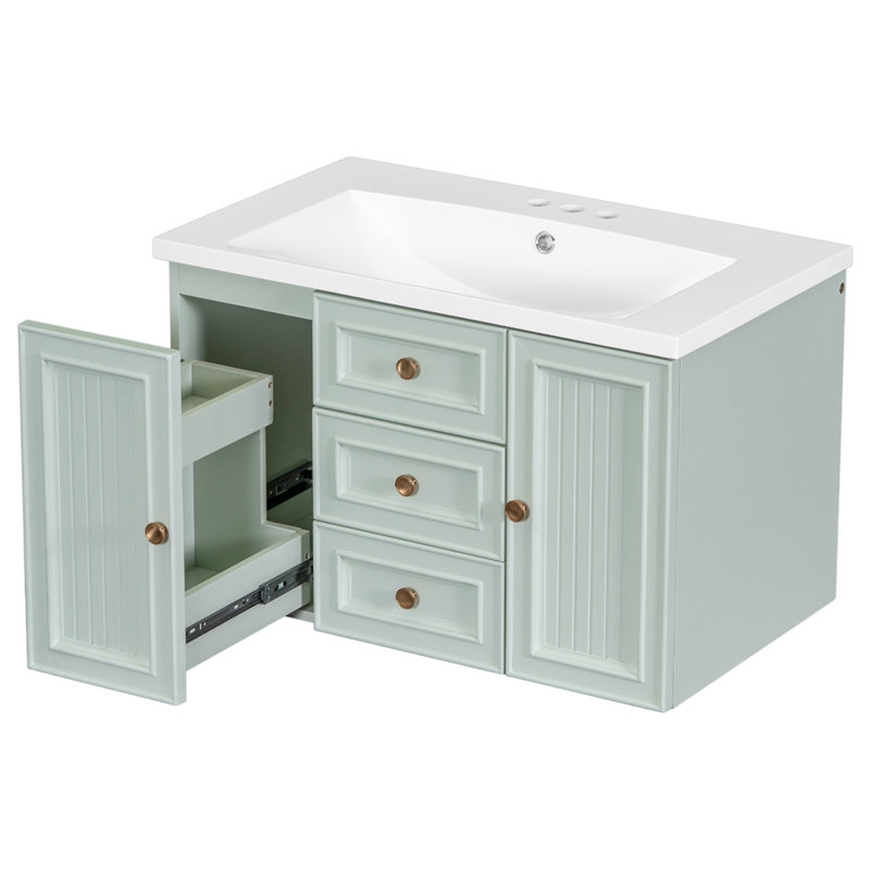 Meuble-lavabo simple avec plateau Jhonny 30,11