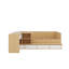 Lit plateforme double en bois avec tiroirs, tablettes et coiffeuse-1787875117