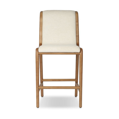 Rafe Upholstered Stool with Solid Wood Frame