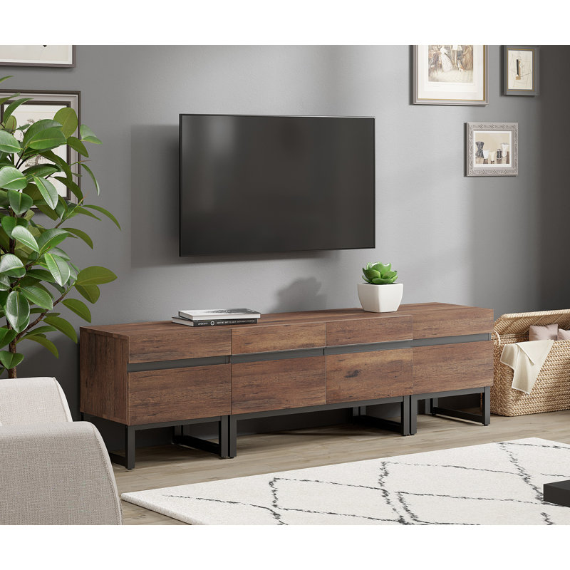 Aadam Modern TV Stand, 4 In 1 Entertainment Center TV Console With Storage Cabinets And Metal Base,Media Console For Living Room