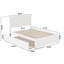Lit plateforme double en bois massif avec lit gigogne Abbie par Harriet Bee-1027927781