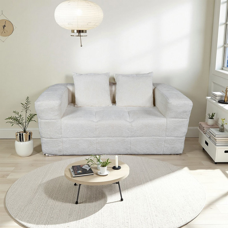 Loveseat Couch With Two Back Cushions