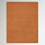 Tapis orange uni en laine touffeté à la main-241853632