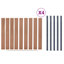 186cm H x 699cm W Fence Panels Included