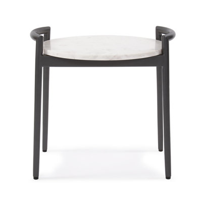 Harhi Glass Top End Table