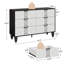 Commode 6 tiroirs pour chambre à coucher-1660671587