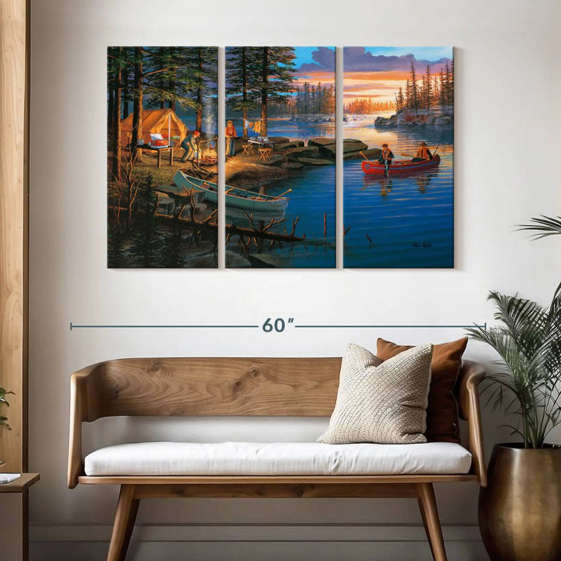 Senne Boundary Waters, 32" H x 50" W