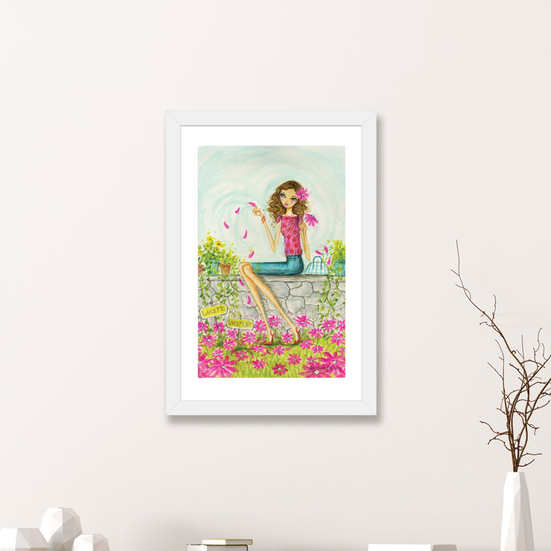 Printemps à Summerside # 4, art, H 24 po x l 16 po x P 1 po, Papier avec cadre blanc