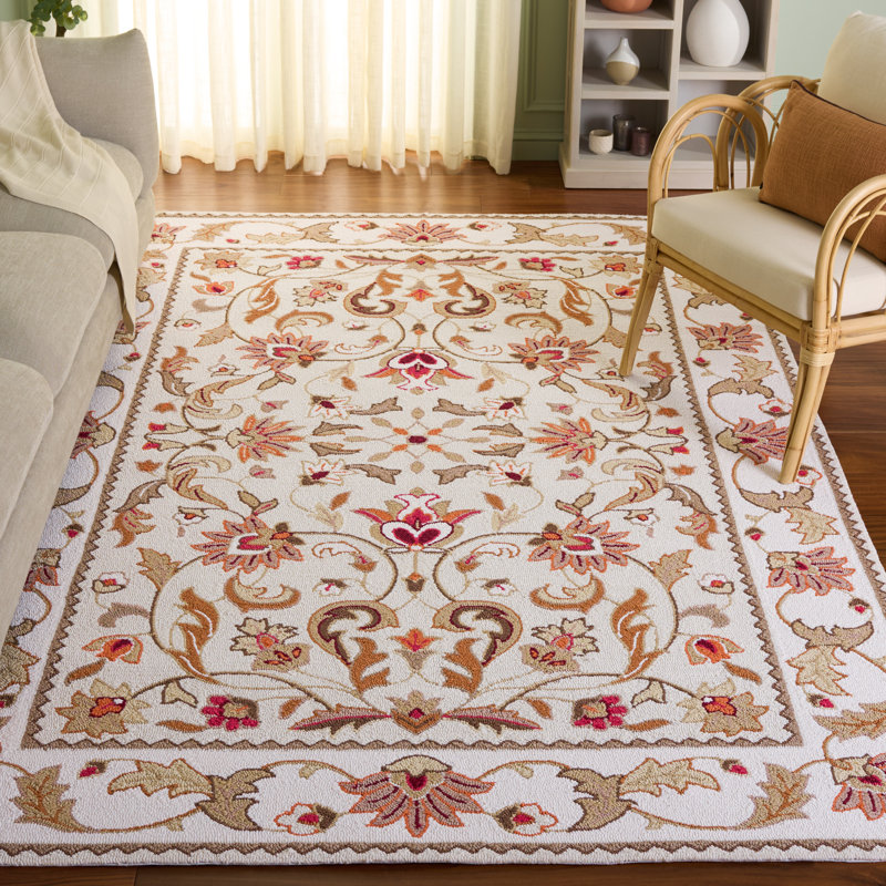 Tapis Gentry ivoire / beige, Rond 8 pi