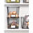 Stackable Wire Pantry Basket with Label Plate - Kitchen Storage Bins with Handles for Fruits and Vegetables