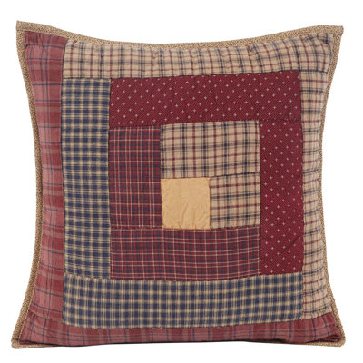 Millsboro Buttons Cotton Reversible Throw Pillow