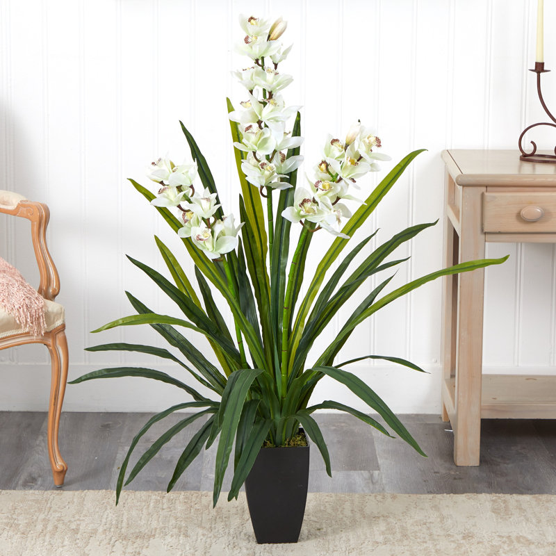 Orchids Arrangement in Planter, 45" H x 14" W x 14" D