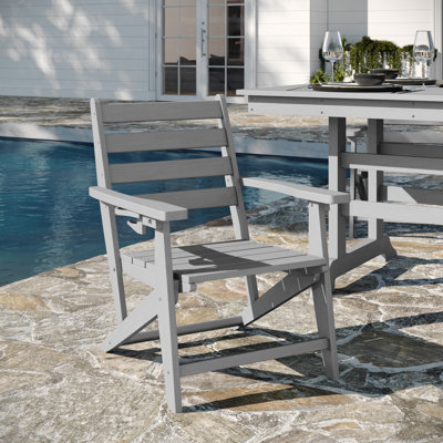 Chaise de salle à manger toutes saisons avec porte-gobelet pliable Adirondack