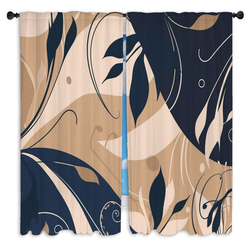 Paire de rideaux obscurcissant en polyester Zevon, L 40 po x L 82 po