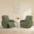 Family-Friendly Swivel Glider Power Recliner with Pocket-116053092