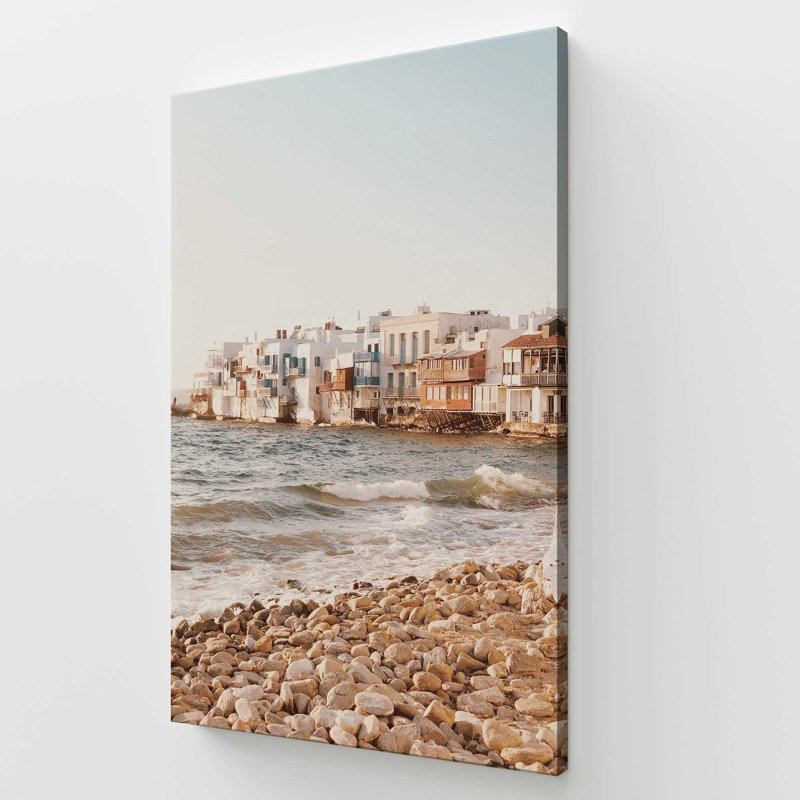 Mykonos Morning, impression sur toile roulée, 72" H x 48" W x 1.25" D, Toile tendue