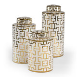 Noble Handmade Porcelain Jars (3 Piece Set)