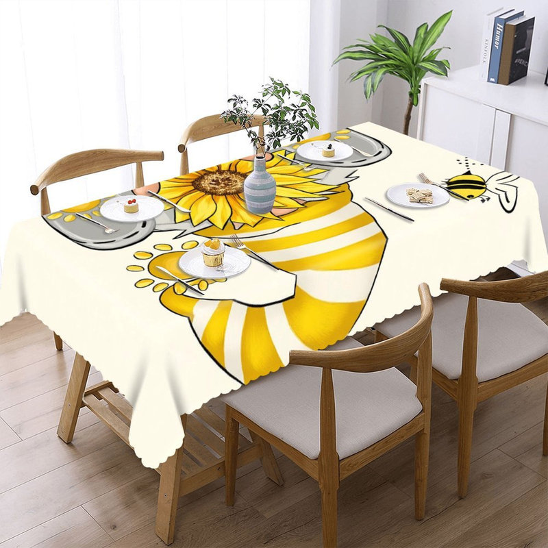Housse de table tournesol Gnome Bee