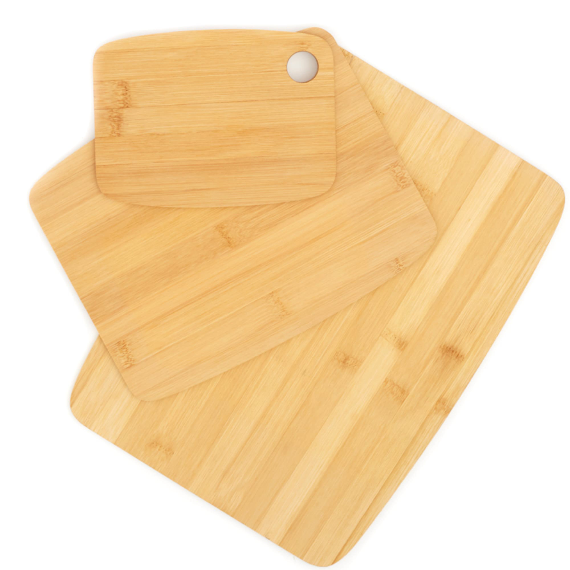 Farberware 3-Piece Kitchen Cutting Board Set, Reversible Chopping